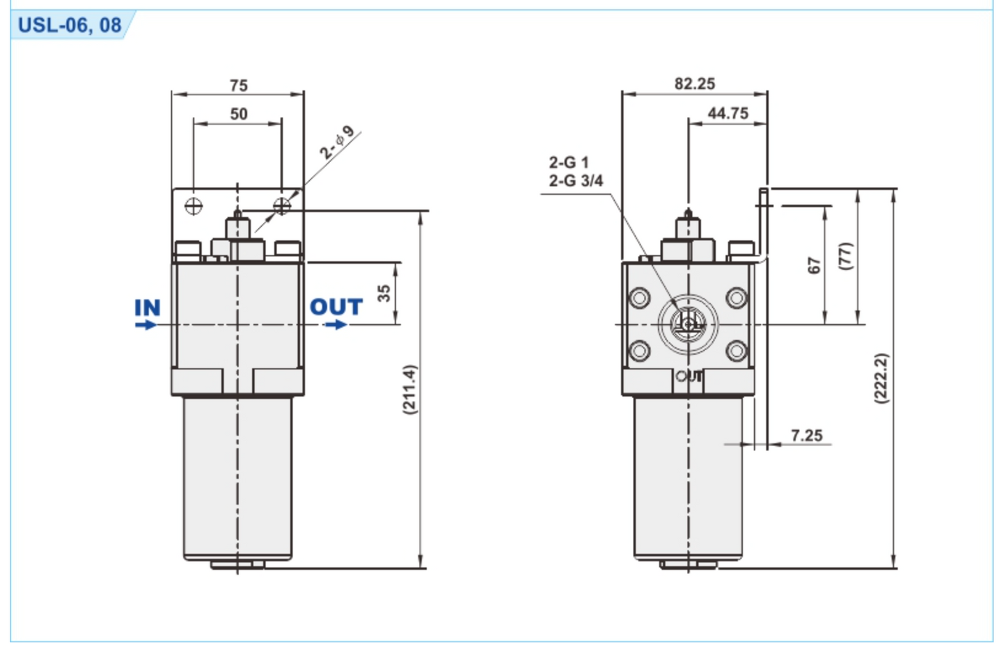 3/4" USL-06 STAINLESS STEEL SUS316 LUBRICATOR by SHAKO